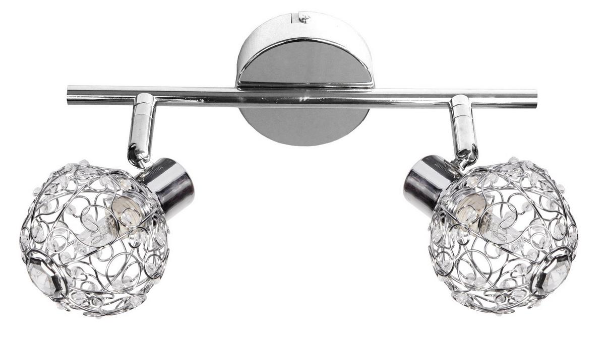 Strahler 92-13644 Collar - Chromfarben/Transparent, Design, Glas/Metall (27/8,5/17cm)
