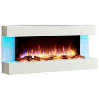 Elektrokamin Helia - Weiß, Basics, Holzwerkstoff/Metall (100/83/28cm)