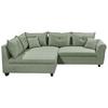 Ecksofa Liz Grün S: 175x252 Cm - Schwarz/Grün, MODERN, Textil (175/252cm) - Livetastic