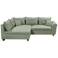 Ecksofa Liz Grün S: 175x252 Cm - Schwarz/Grün, MODERN, Textil (175/252cm) - Livetastic