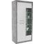 Vitrine Strada B:93cm mit LED- Beleuchtung, Weiß/ Betonoptik - Weiß, KONVENTIONELL, Holzwerkstoff (93/194cm)