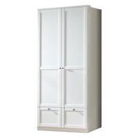 Šatní skříň FILOU šířka 90cm - bílá/barvy zinku, Basics, kov/kompozitní dřevo (90/200/58cm)