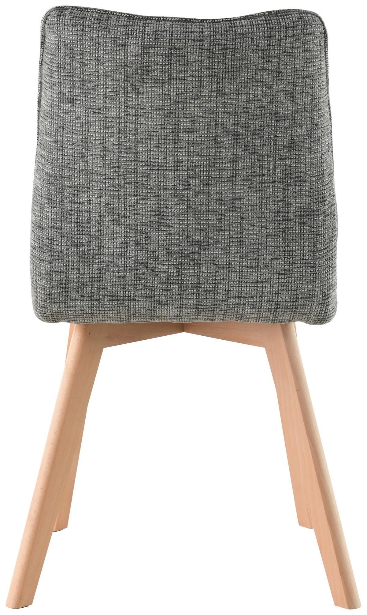 Stuhl-Set Colin - Eichefarben/Grau, LIFESTYLE, Holz/Textil (45/88/62cm) - Livetastic
