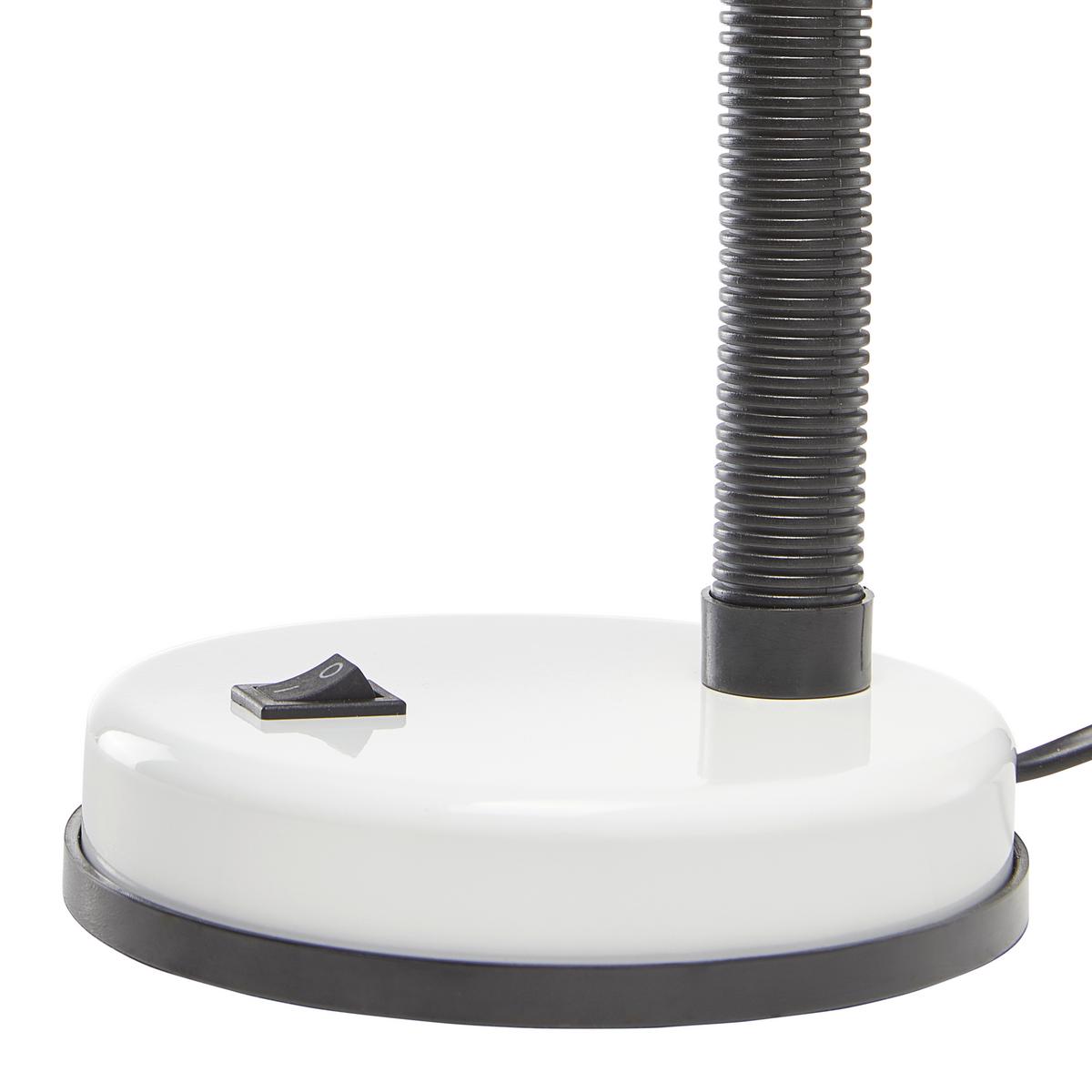 Lampa na písací stôl Leona max. 40 Watt - biela, kov/plast (14,5/14,5/37,8cm) - Mömax