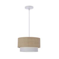 Pendelleuchte 31-21663 Ritana - Beige/Weiß, Natur, Kunststoff/Metall (25/25/115cm)