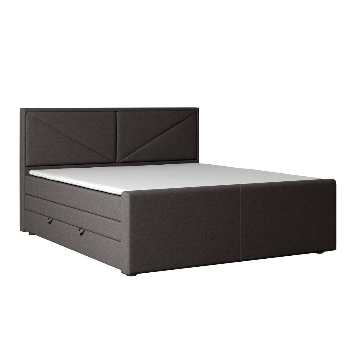Bospringbett Lima 180x200 cm Anthrazit - Anthrazit, MODERN, Holz/Kunststoff (180/200cm) - MID.YOU