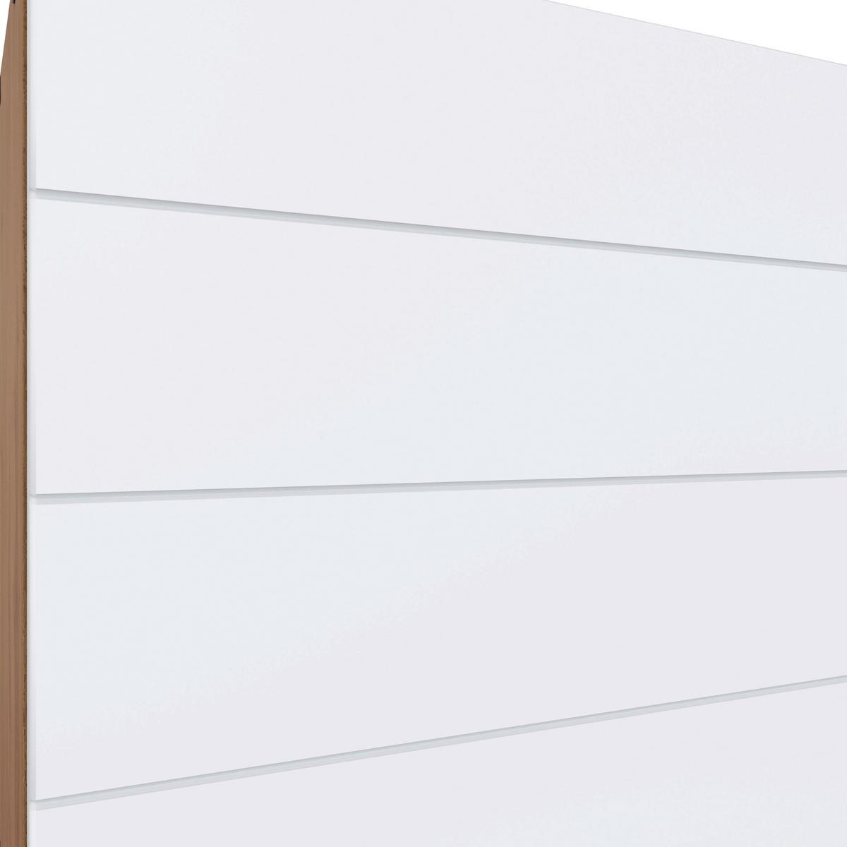 Küchenzeile Florenz ohne Geräte 240 cm Weiß/Eichef. - Eiche Wotan/Weiß, Design, Holzwerkstoff (240cm) - Held