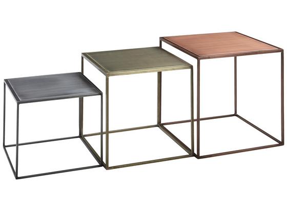 Couchtischset Mattis 3-Teilig - Messingfarben/Zinkfarben, MODERN, Metall (44/50/44cm) - Livetastic Couchtischset Mattis 3-Teilig - Messingfarben/Zinkfarben, MODERN, Metall (44/50/44cm) - Livetastic