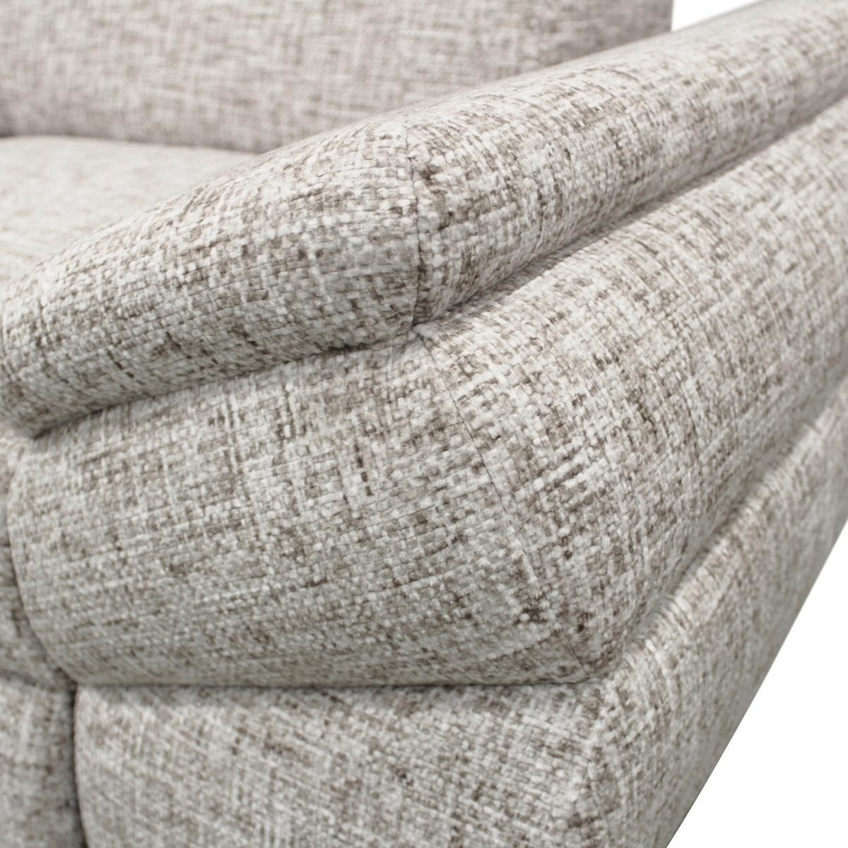 Ecksofa Imo Beige 201x274 cm - Beige/Schwarz, Design, Textil (201/274cm) - MID.YOU