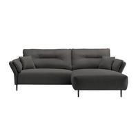 Ecksofa Piatelli Schwarz S: 269x172 Cm - Anthrazit/Schwarz, MODERN, Textil (269/172cm) - MID.YOU