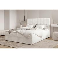 Boxbett Paris Lf: 160x200 Weiß/elfenbein - Elfenbein/Schwarz, MODERN, Holz/Kunststoff (160/200cm) - MID.YOU