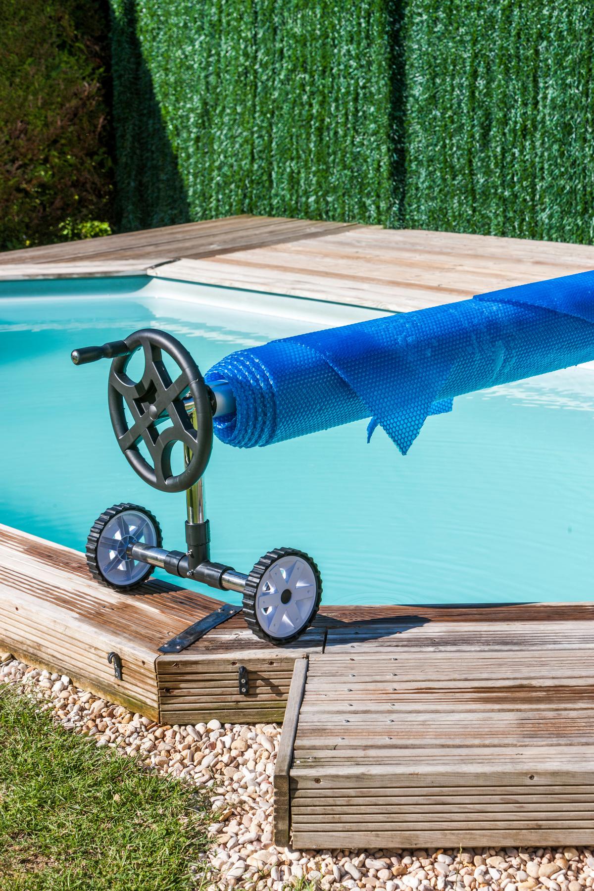 Schutzplane Planenaufroller - Alufarben, KONVENTIONELL, Metall (5,5cm) - Gre