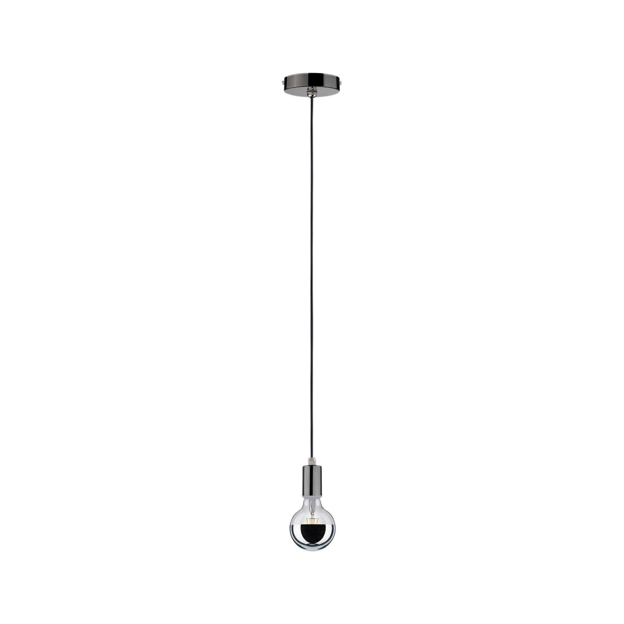 Hängeleuchte 2-Flammig, Schwarz/Chrom - Basics (11cm) - Paulmann