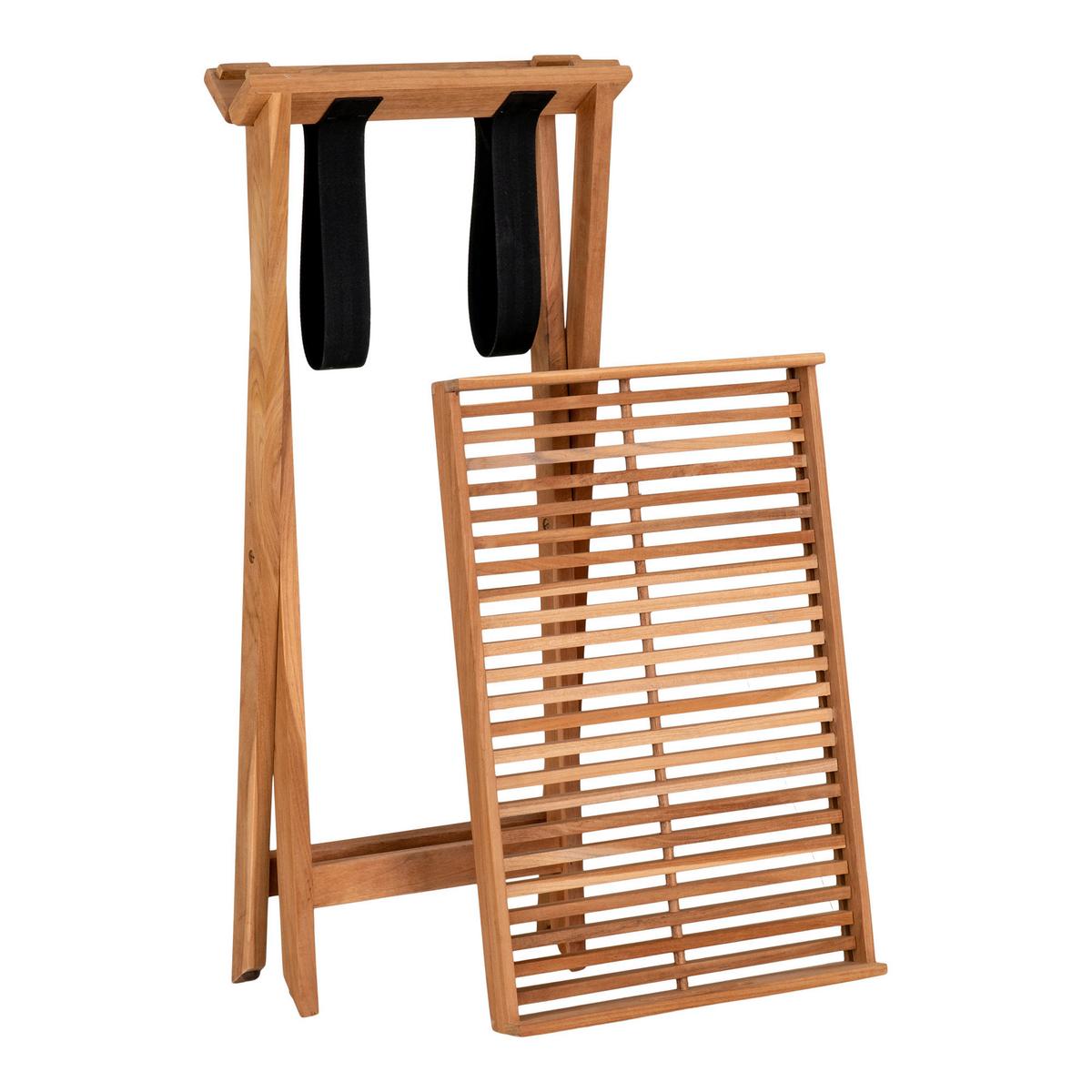 KLAPPTISCH Ronda Braun B: 60 cm - Braun, MODERN, Holz (40/60/70cm) - Gardenson