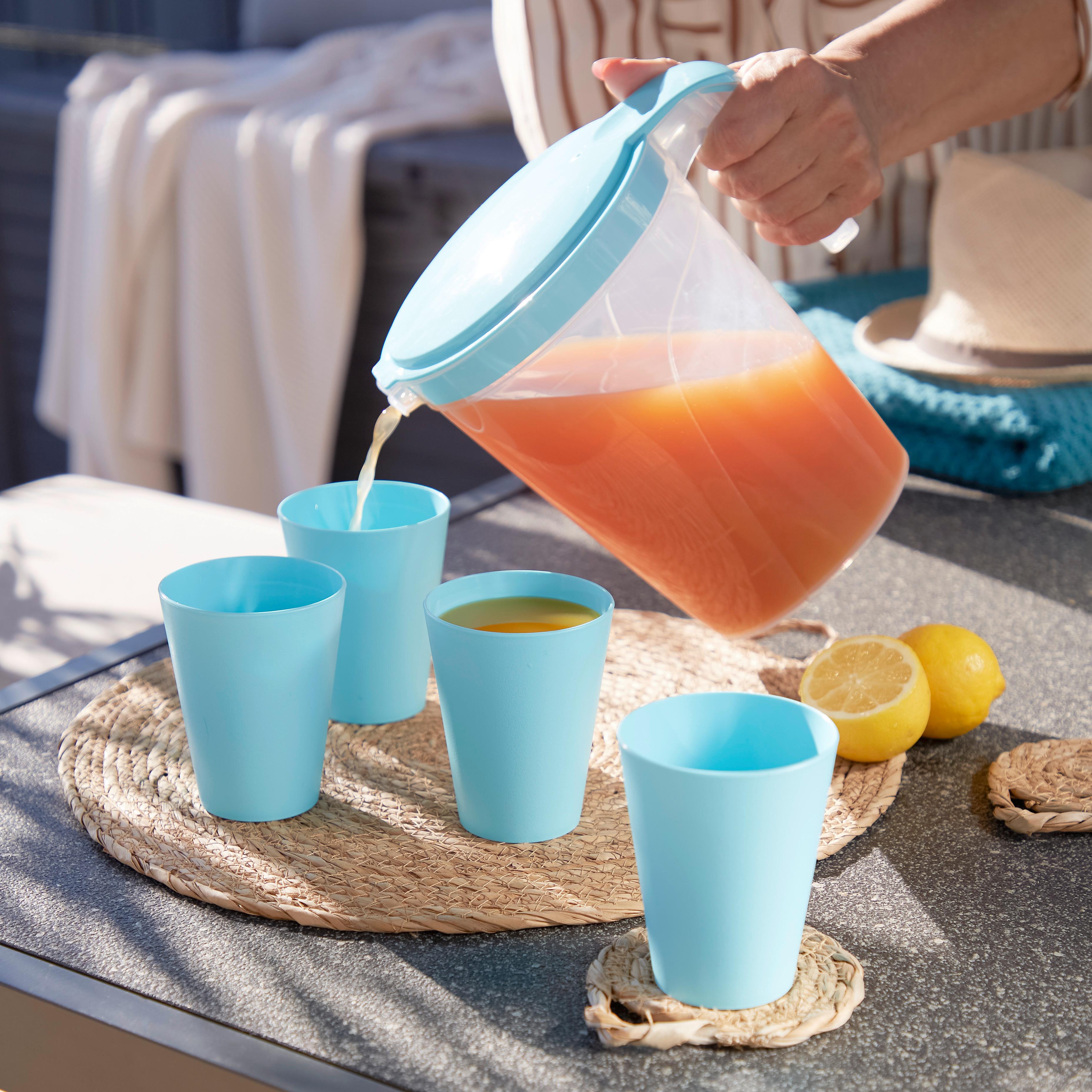 transparent, pastellgrün • Kunststoff • spülmaschinengeeignet • L/B/H: 21,5/11,7/23 cm, 2L