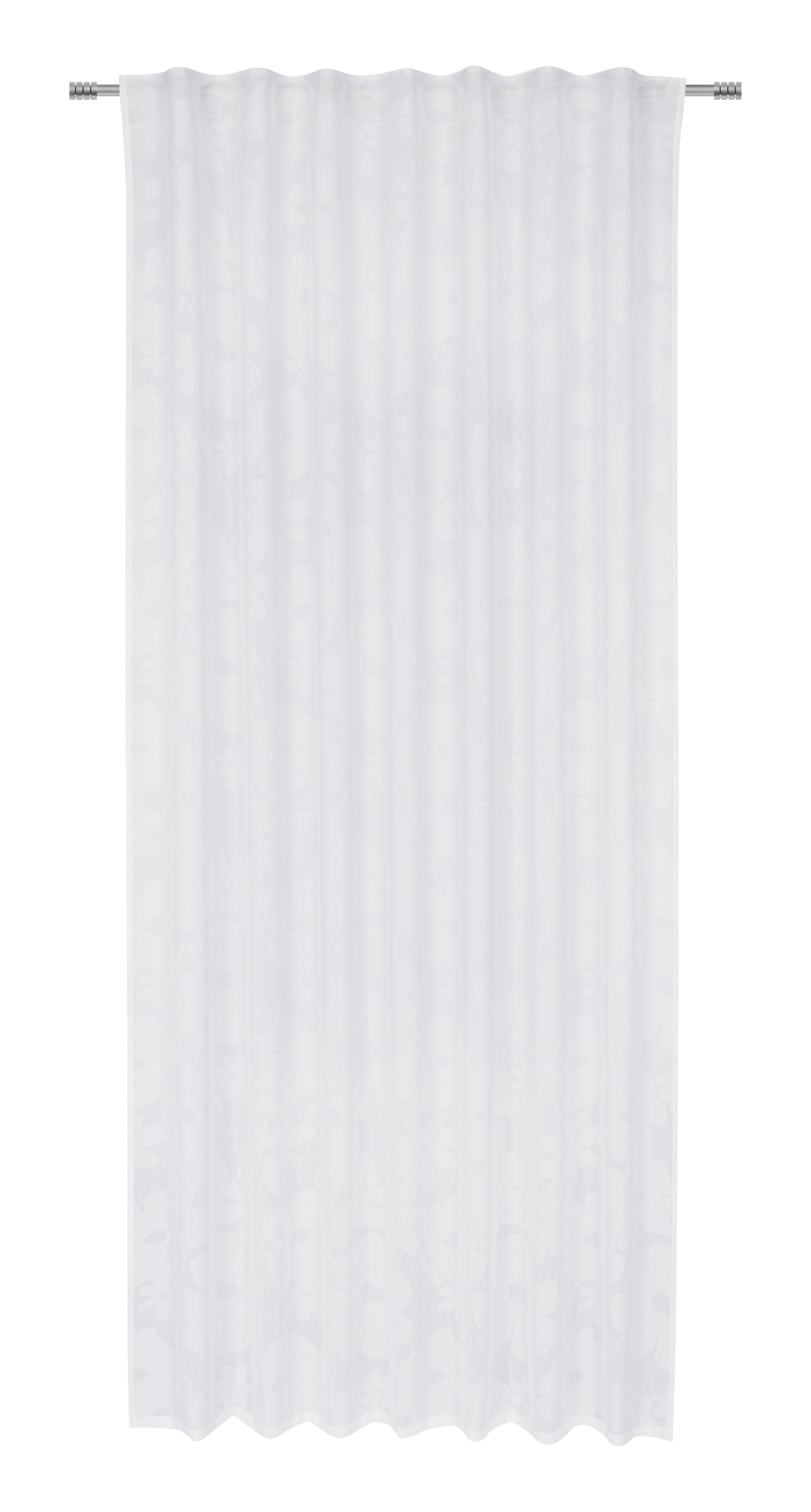 Hotový závěs JANNIKA - bílá, Romantický / Rustikální, plast (140/245cm) - Bessagi Home