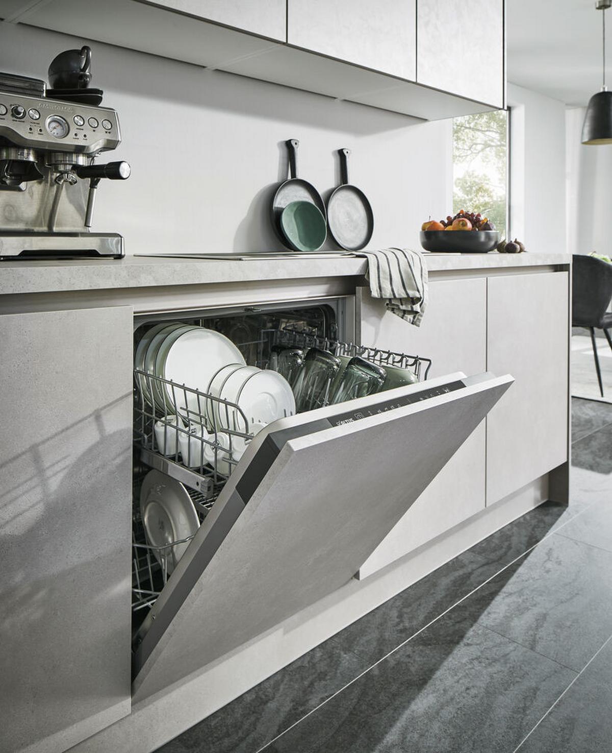 Einbauküchen Pn 100 Frei Planbar Modernes Design - Hellgrau, Holzwerkstoff - Pino