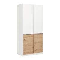 SKRIŇA S OTOČNÝMI DVERAMI MAX-EXTRA - sivá/biela, Konventionell, kompozitné drevo/plast (91/197/54cm)