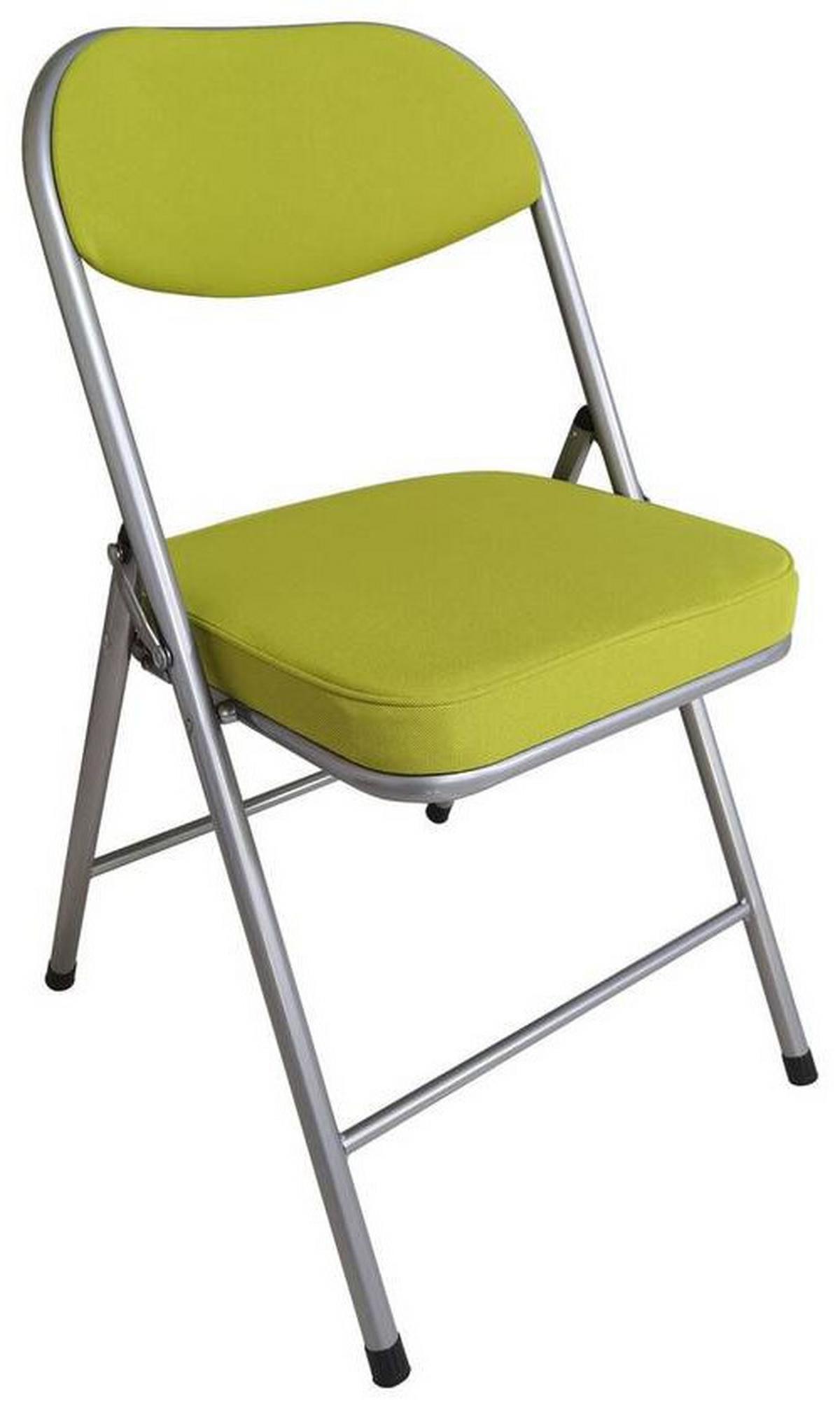 Összecsukható Szék Kurt - olívazöld/alumínium színű, Modern, textil/fém (47/79/53cm)