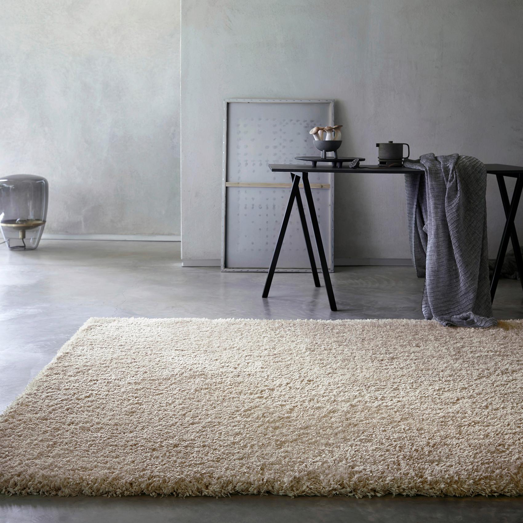 Hochflorteppich Smilla - Beige, Design, Textil (80/150cm) - WECON HOME BASIC