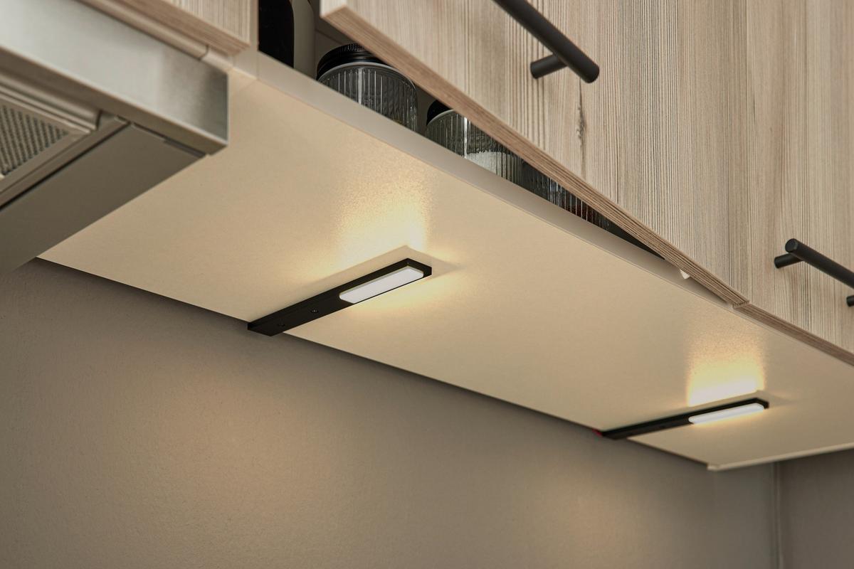 ROHOVÁ KUCHYŇ PN80/100-TOP- - šedá/černá, Moderní, kov/kompozitní dřevo (285/175cm) - Pino