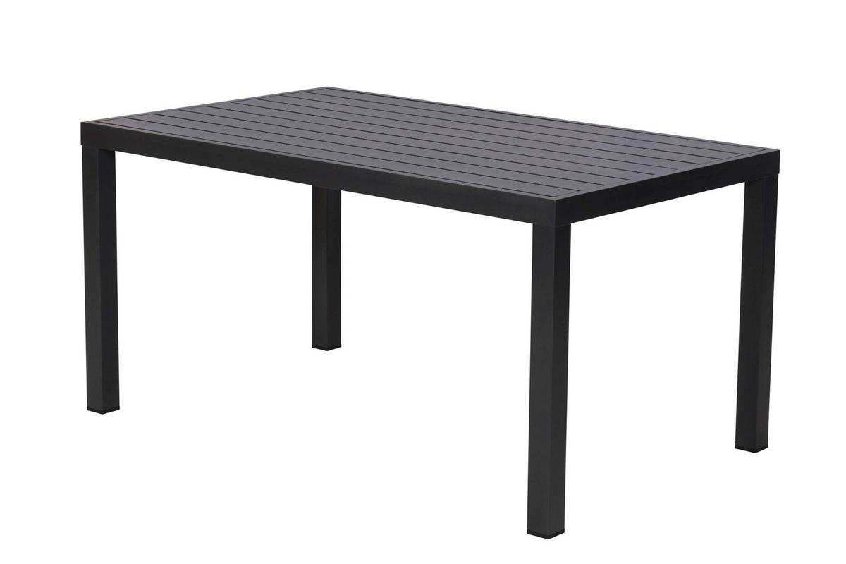 Gartentischgruppe Verona 6 -Teilig. Graphitfarben/Grau - Graphitfarben/Grau, KONVENTIONELL, Kunststoff/Textil - Gardenson