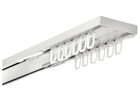 Zeitlos chic: 2-läufige Vorhangschiene in Weiß