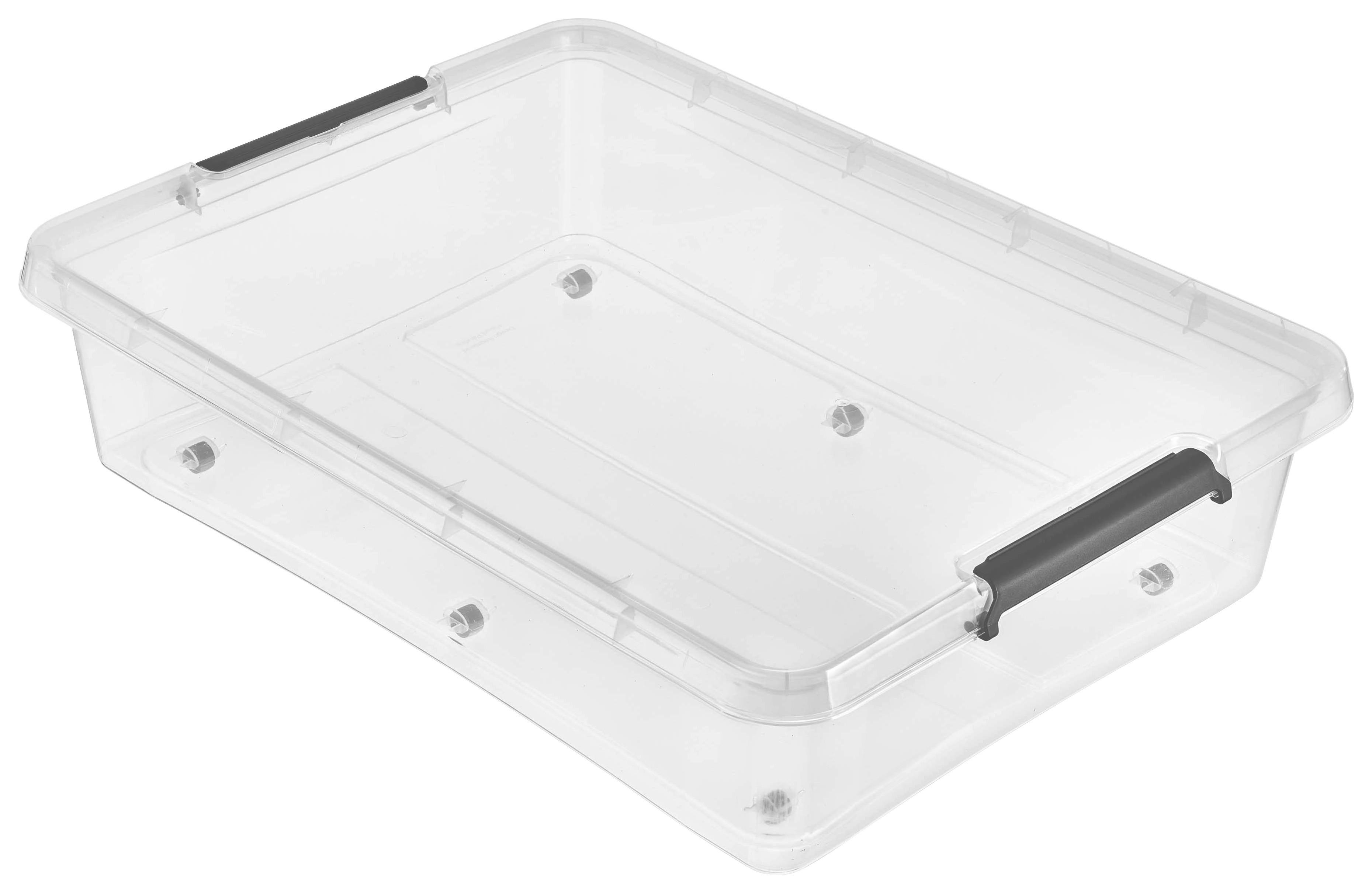 Aufbewahrungsbox Lars + Deckel Kunststoff 76x57x18 cm - Transparent, Basics, Kunststoff (76/57/18cm) - Homezone