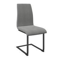 Schwingstuhl Tristan Webstoff grau, B: 41cm - Schwarz/Grau, MODERN, Holz/Textil (41/102/58cm) - James Wood