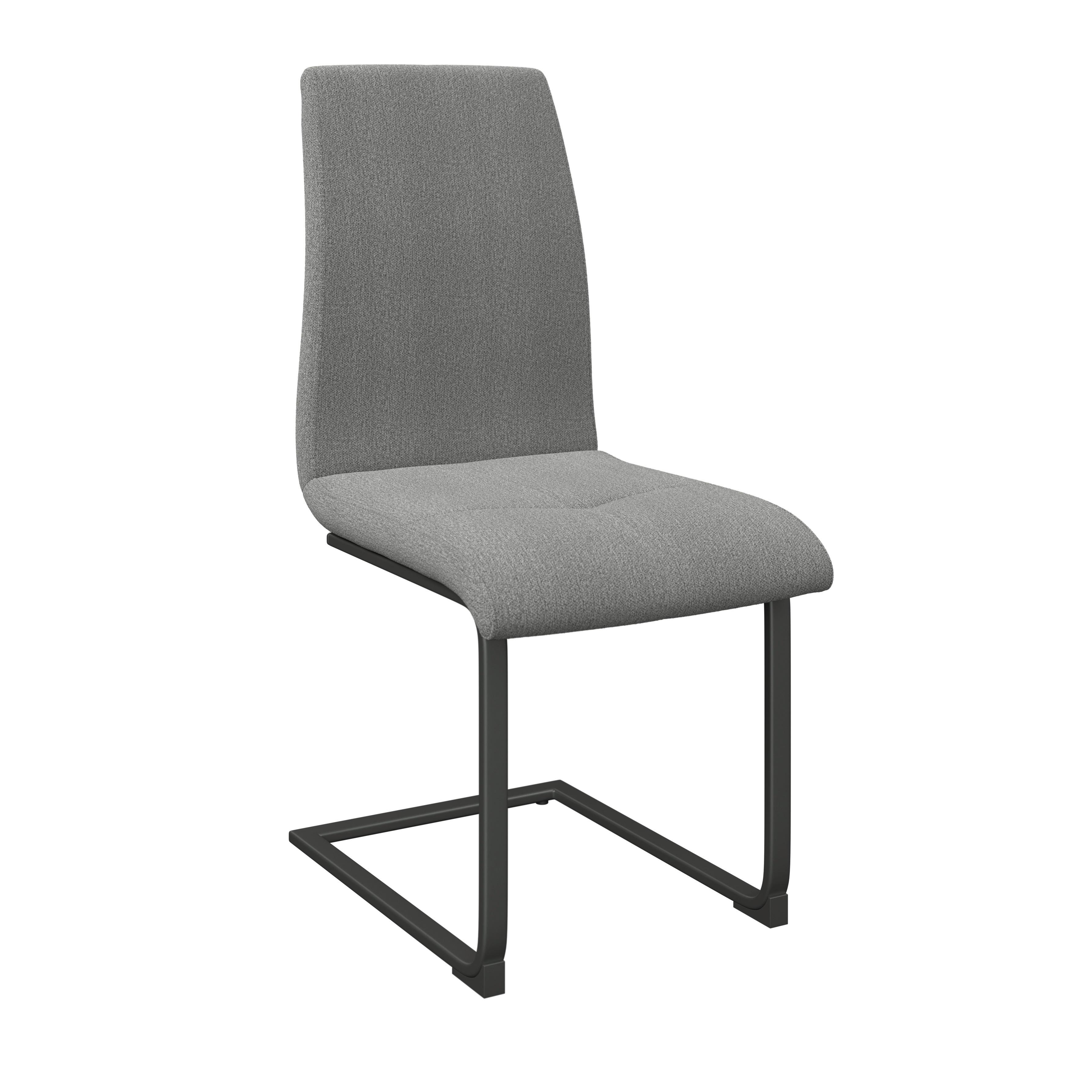 Schwingstuhl Tristan Webstoff grau, B: 41cm