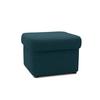 Polsterhocker Sarafina Dunkelblau Webstoff H: 40 Cm - Schwarz/Dunkelblau, KONVENTIONELL, Textil (61/40/61cm) - MID.YOU