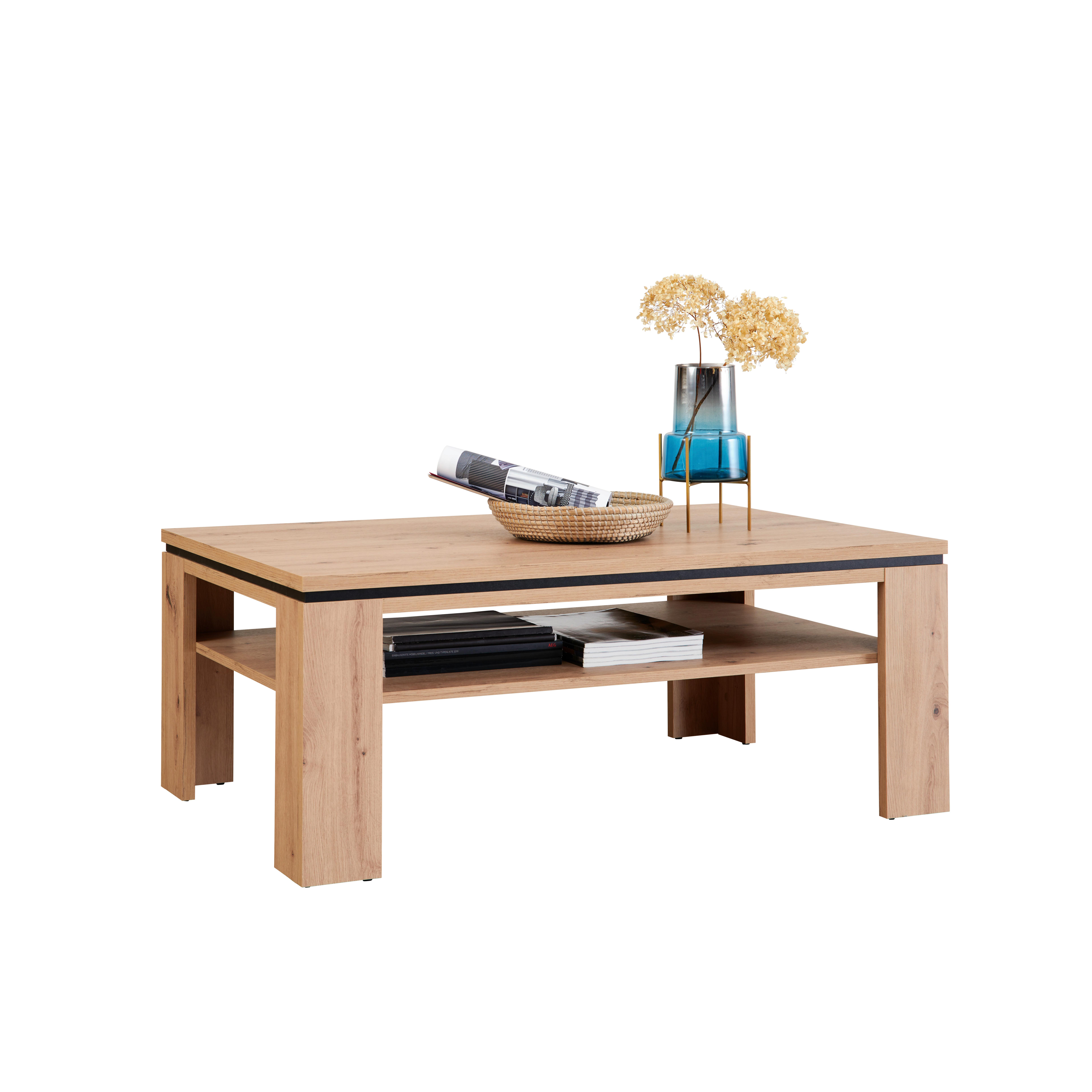 Konferenční Stolek Nyon - barvy dubu, Moderní, kompozitní dřevo (110/44/70cm)