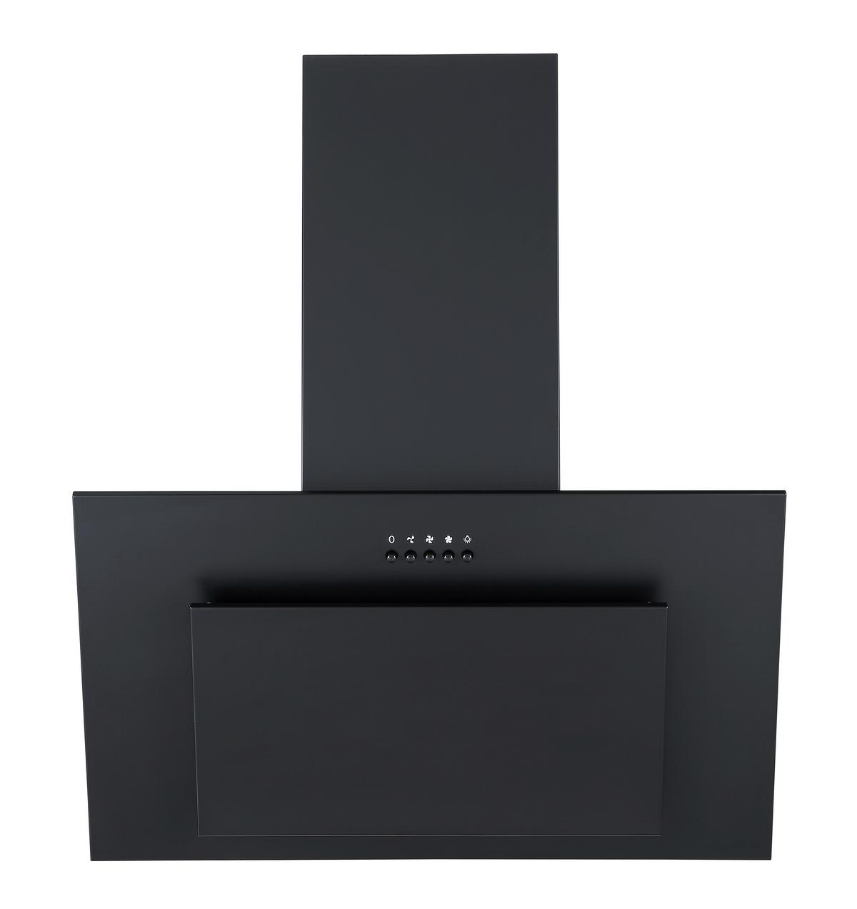 Dunstabzugshaube Schwarz B: 60 cm - Schwarz, Basics, Metall (60/108.5/23.1cm) - PKM