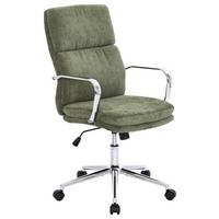 Drehstuhl Verona Grün B: 56 cm - Chromfarben/Grün, MODERN, Holz/Kunststoff (56/100-110/65,5cm) - Livetastic