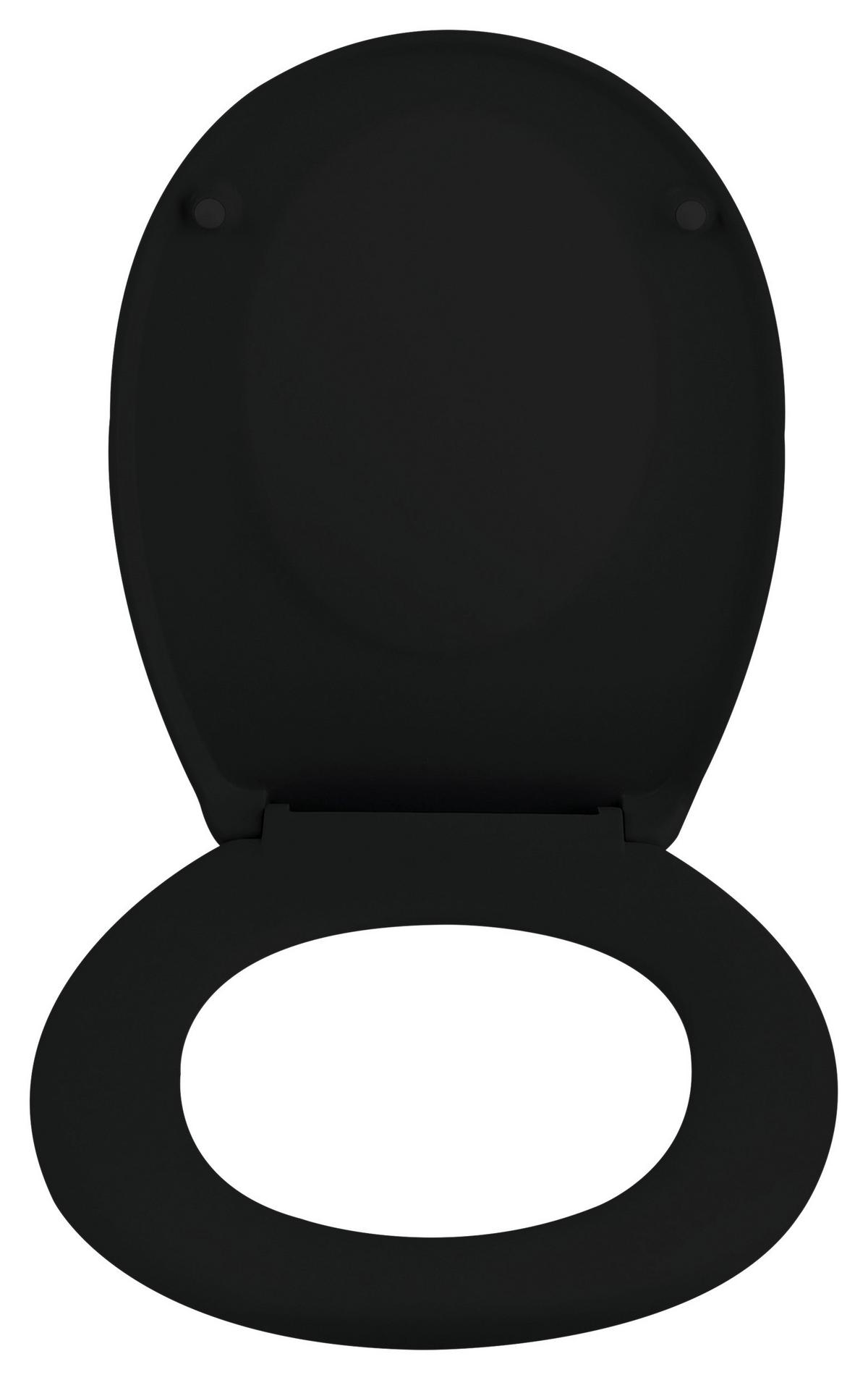 WC-Sitz Neela - Schwarz, KONVENTIONELL, Kunststoff (5,5/38cm) - Spirella