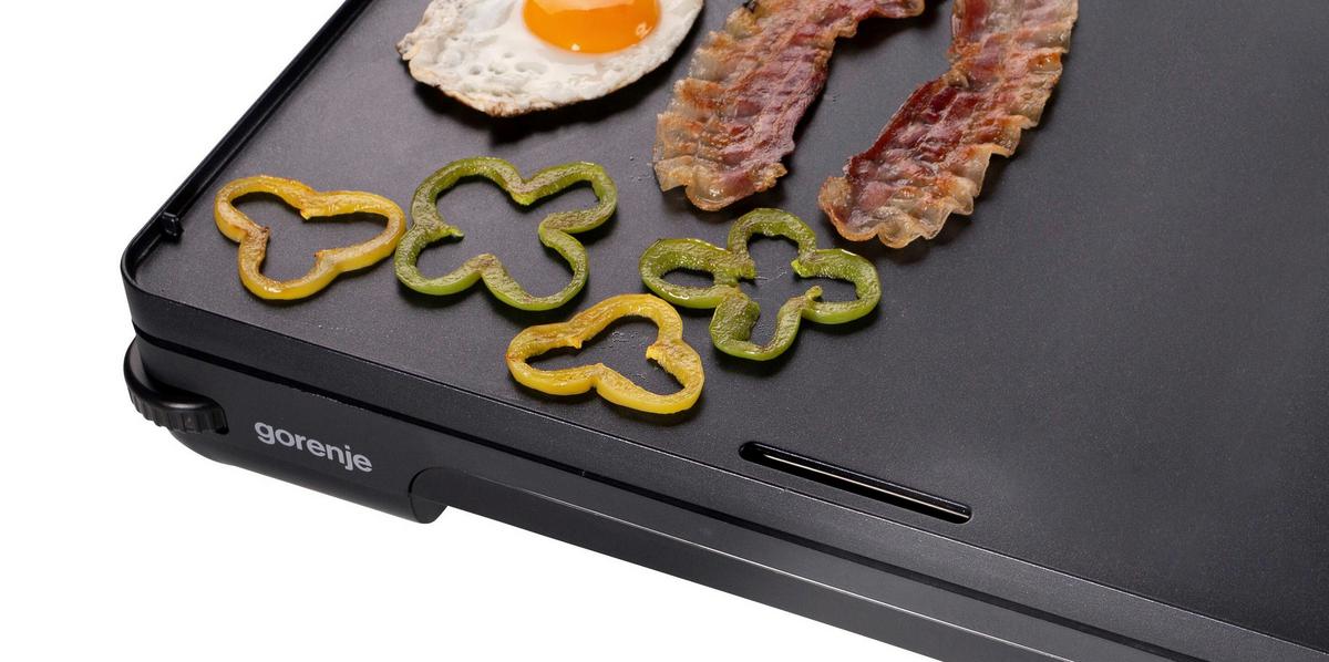 Tischgrill 1800W, Wendeplatten - Schwarz, Basics, Kunststoff/Metall (49/9/32,5cm) - Gorenje