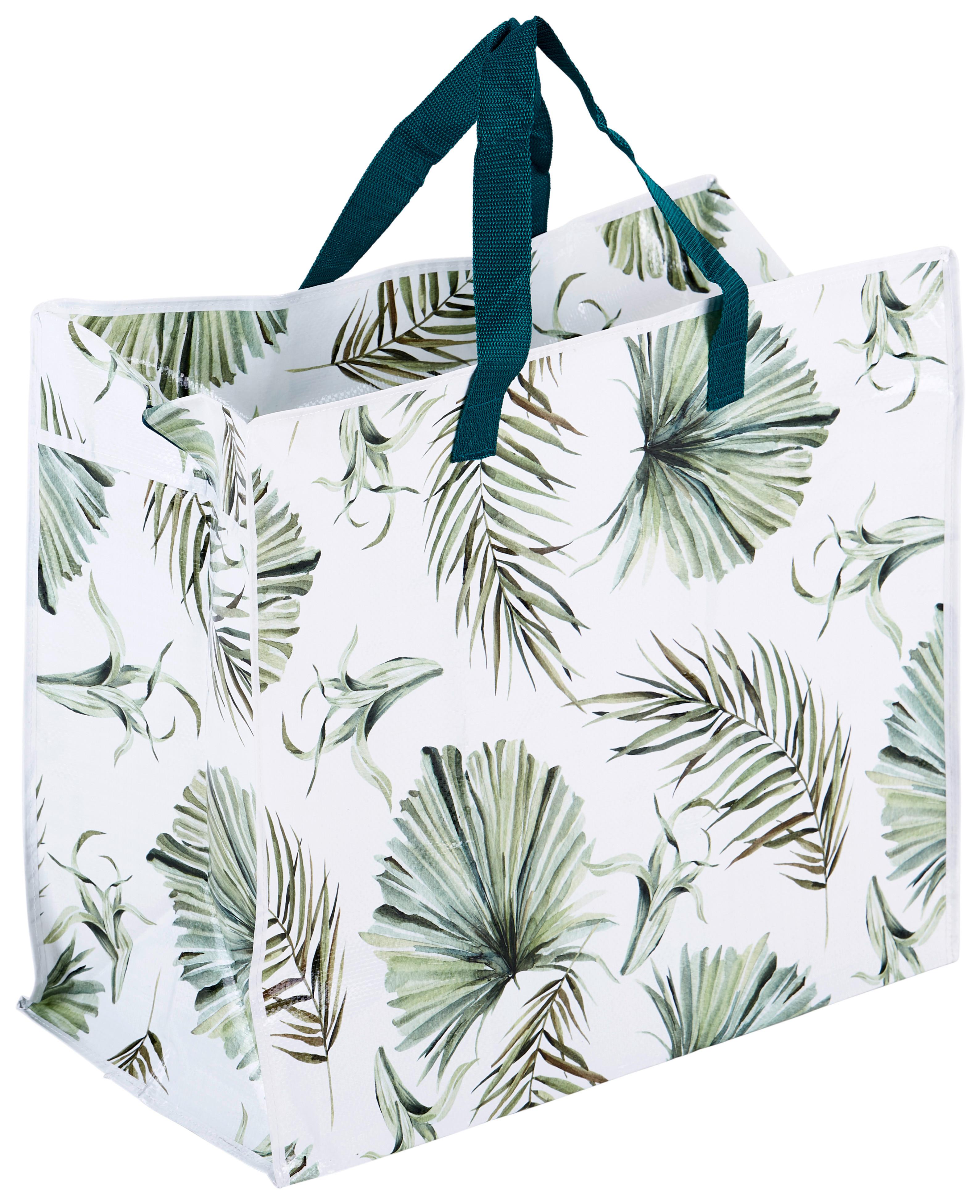 Faltbare Einkaufstasche mit Palmwedel-Motiv kaufen