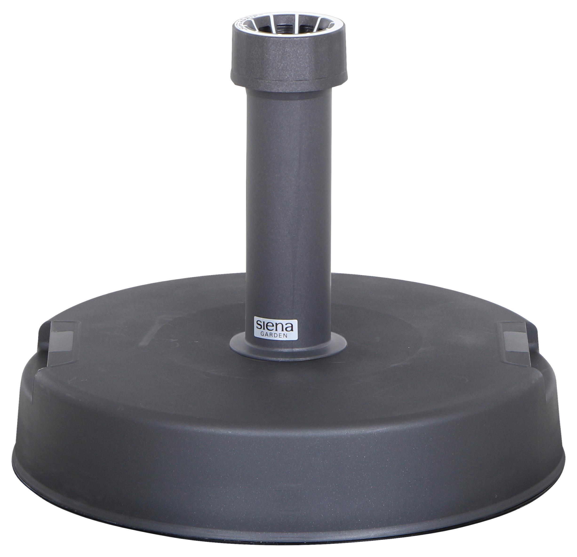 Schirmständer Kunststoff/Beton für DM 2,1-5,4 cm - Anthrazit, KONVENTIONELL, Kunststoff/Stein (40/11/40cm) - Siena Garden