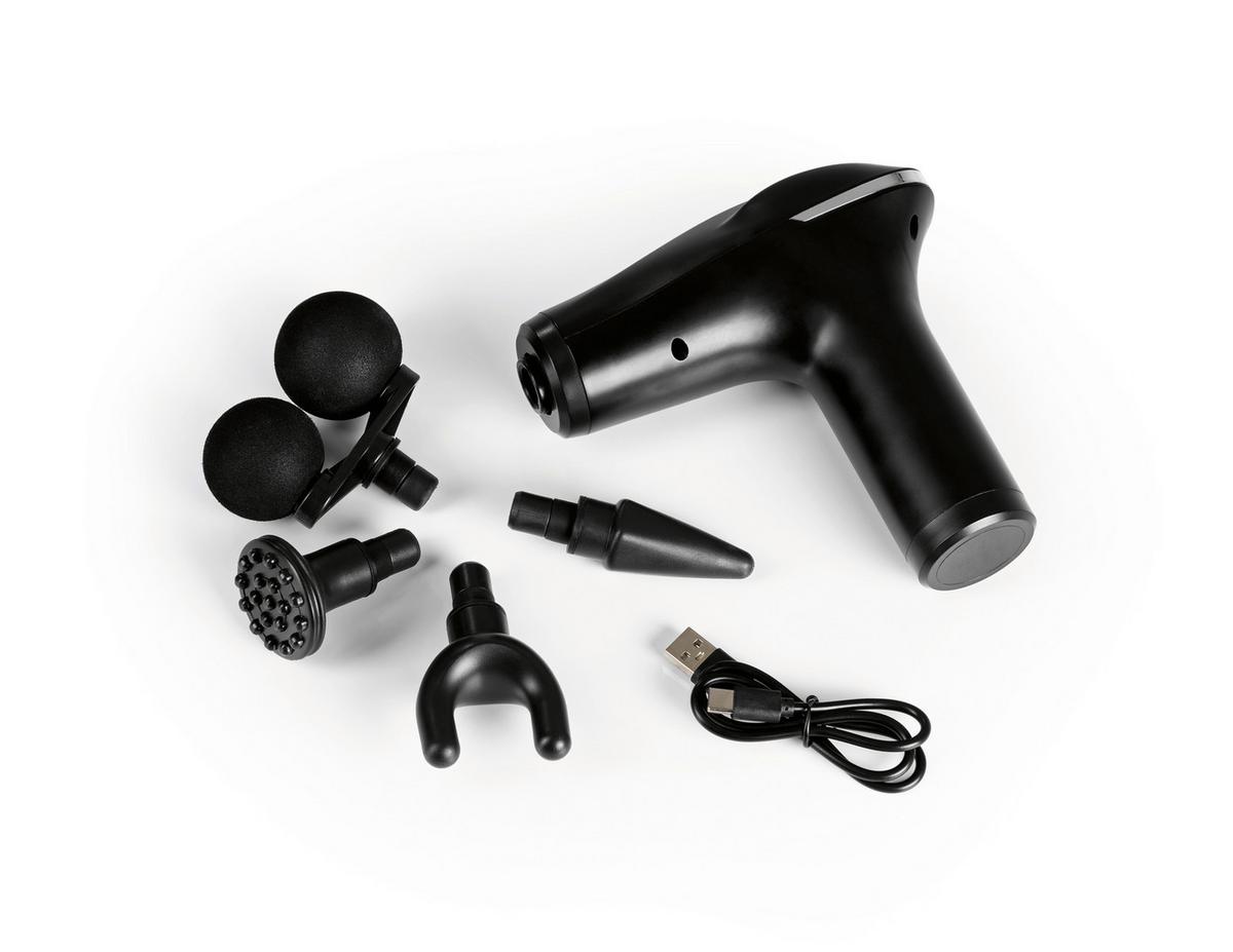 Massagepistole 14542 - Schwarz, Basics, Kunststoff/Metall (14,5/5,2/14,5cm)