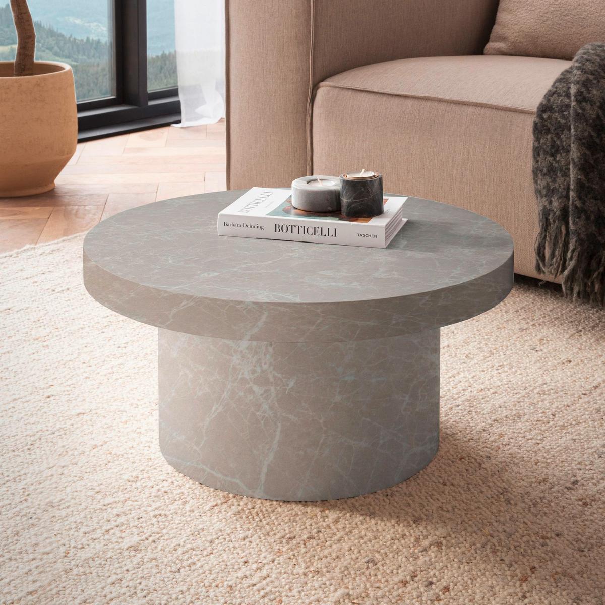 Couchtisch Sandfarben L: 60 cm - Sandfarben, Design, Holzwerkstoff (60/30cm) - Livetastic