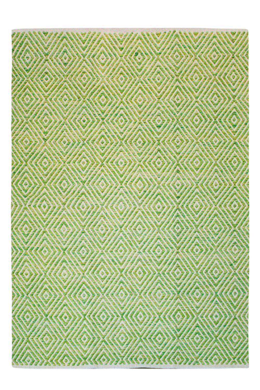 Flachwebteppich Aperitif Grün, 80x150 cm - Grün, KONVENTIONELL, Textil (80/150cm)