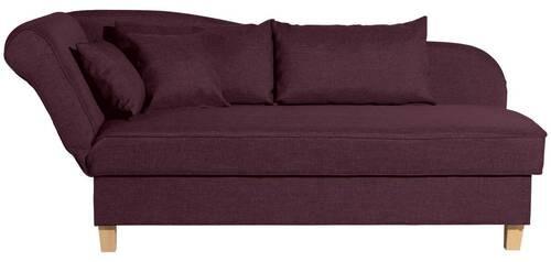 Recamiere Selma Dunkelrot Li. Mit Bettkasten+schlaffunktion - Buchefarben/Dunkelrot, Design, Textil (190/88/82cm) - Max Winzer