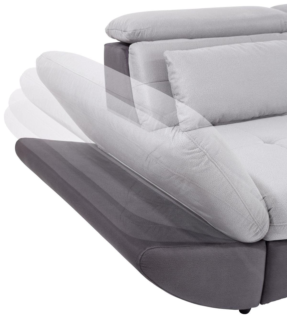 SEDACIA SÚPRAVA PARK - čierna/svetlosivá, Modern, textil/plast (311/233cm) - Luca Bessoni