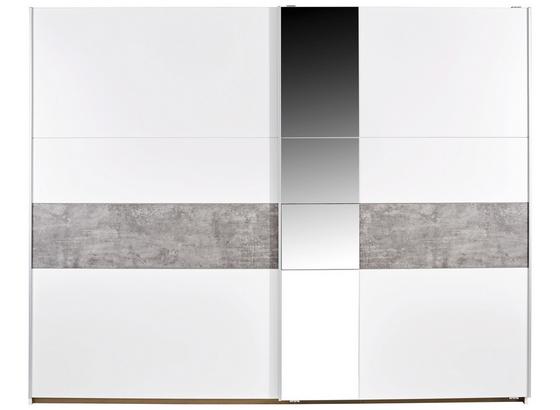 Skříň S Posuvnými Dveřmi Korbach - bílá/šedá, Moderní, kompozitní dřevo (261/210/59cm) Skříň S Posuvnými Dveřmi Korbach - bílá/šedá, Moderní, kompozitní dřevo (261/210/59cm)