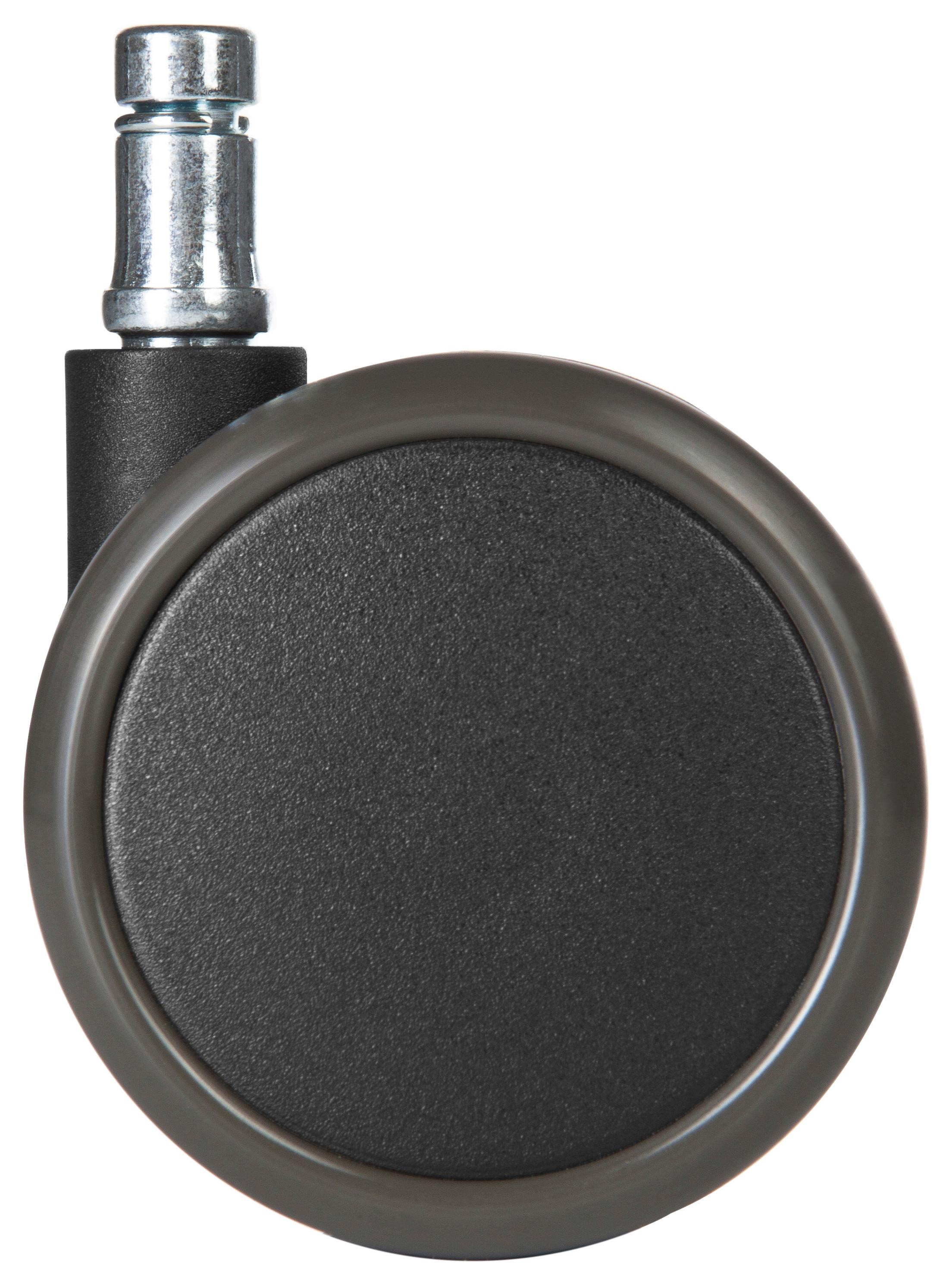 Bürostuhlrolle Rolo Free 5-teilig - Schwarz, Basics, Kunststoff/Metall (5/7,1/6,5cm) - MID.YOU