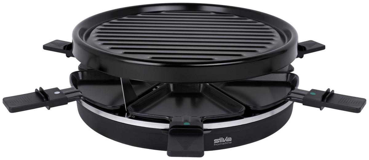 Raclette Pk-r 066 Mit 6 Grillpfännchen - Schwarz, KONVENTIONELL, Kunststoff/Metall (36.5/13/32.5cm) - Silva Homeline