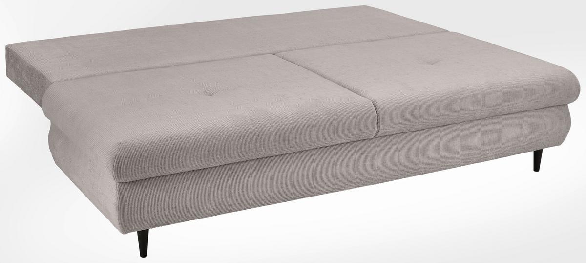 Schlafsofa Virgo - Beige/Schwarz, KONVENTIONELL, Textil (212/97/105cm) - MID.YOU