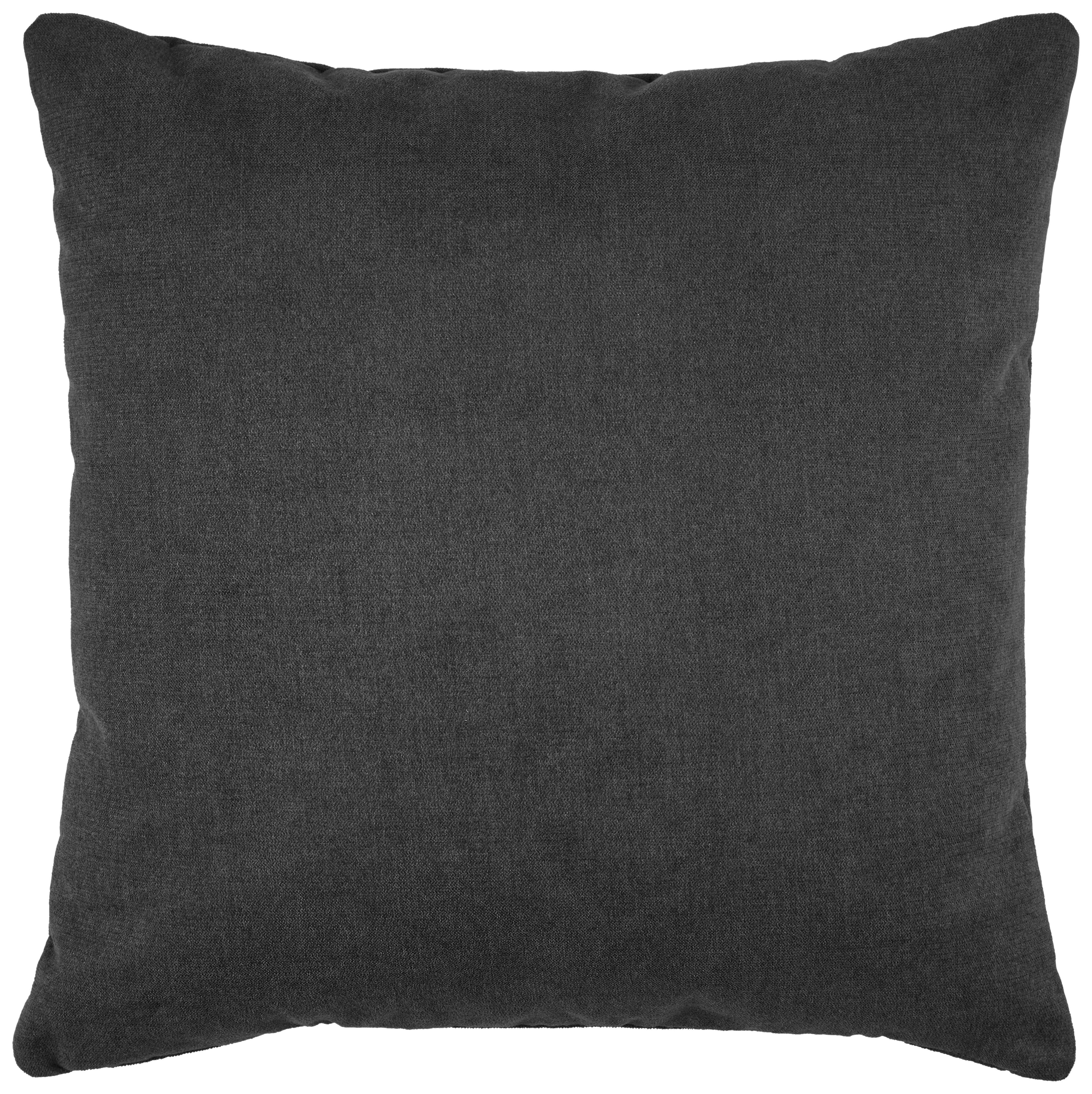Polštář na sedačku TRENDY, tmavě šedá, cca.55x55 cm - tmavě šedá, Moderní, textil (55/55cm) - Premium Living