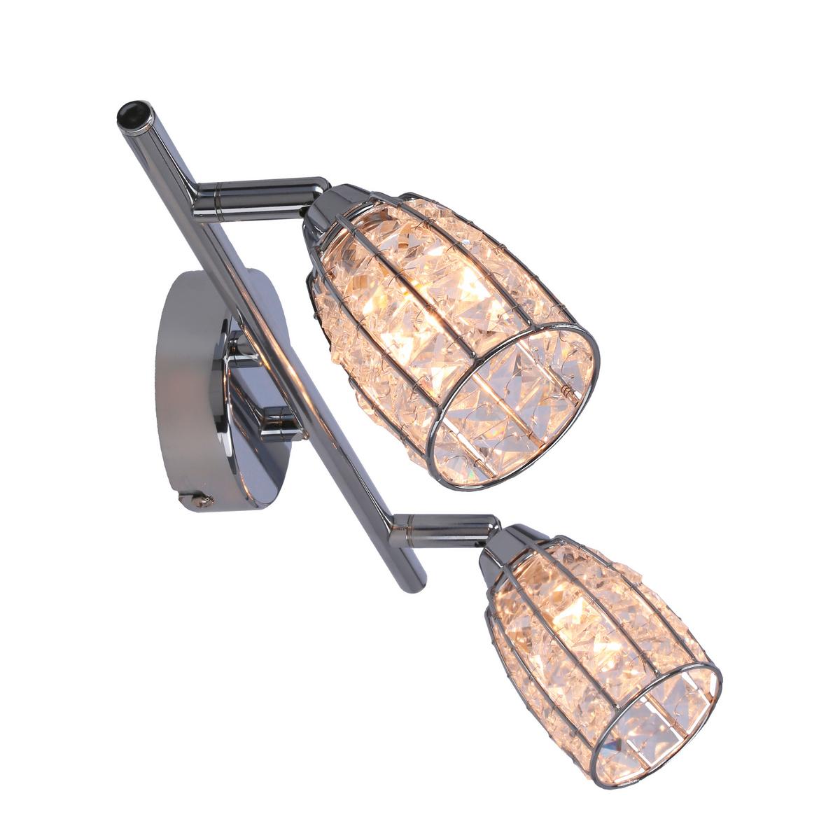 Deckenleuchte 92-13392 Shiba - Chromfarben/Transparent, KONVENTIONELL, Glas/Metall (43/8.5/17cm)