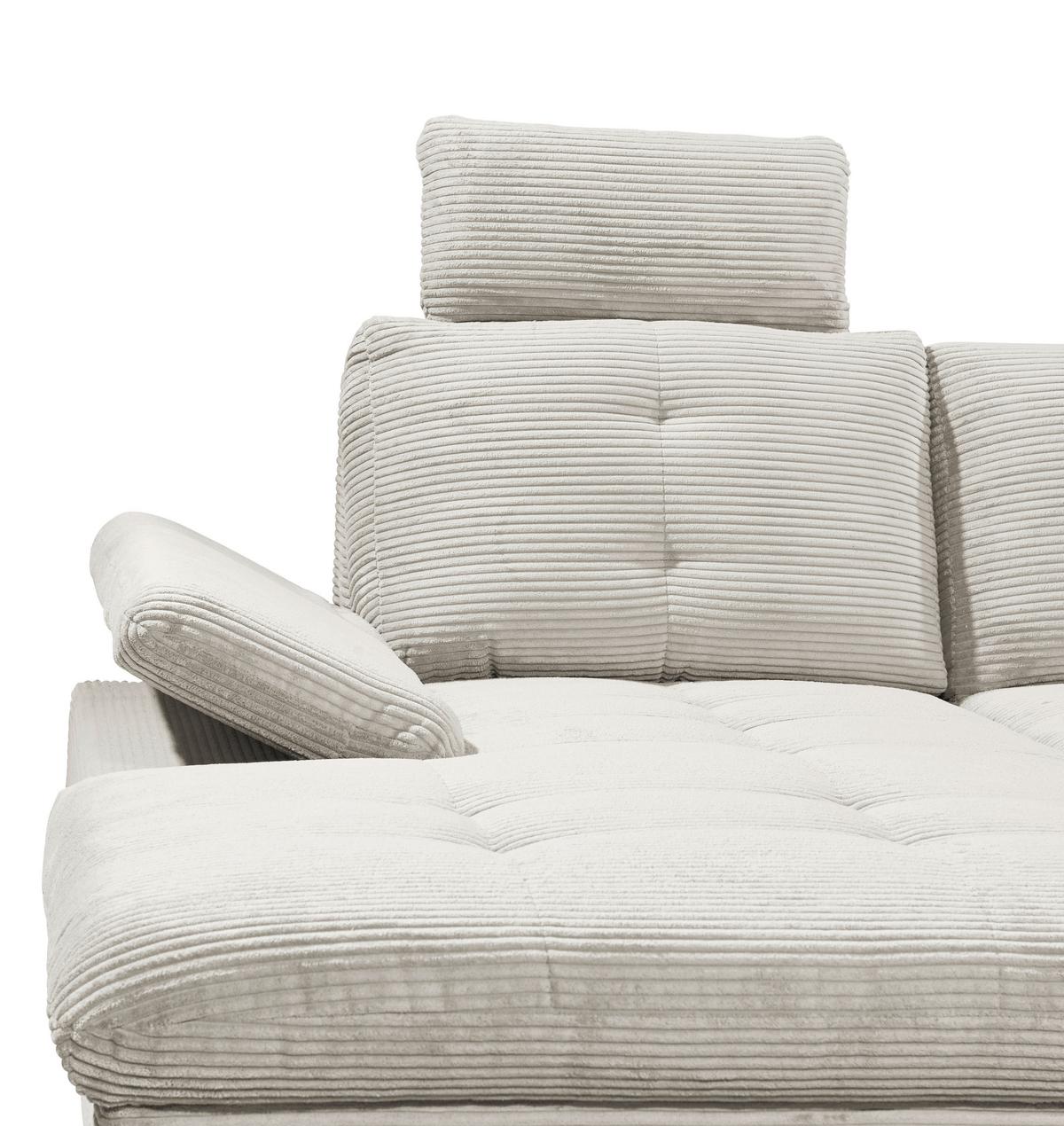 Wohnlandschaft Ascot Beige U: 170x324x220 cm - Eichefarben/Beige, KONVENTIONELL, Textil (170/324/220cm) - MID.YOU